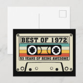 Het beste van 1972 53 jaar geweldige zijn feestdagenkaart (Voorkant / Achterkant)
