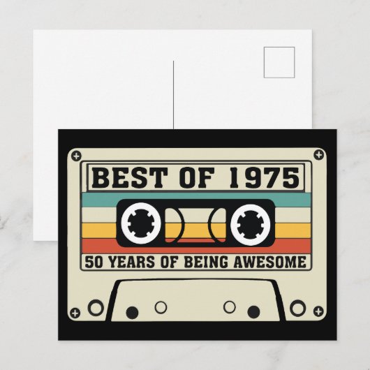 Het beste van 1975 feestdagenkaart (Voorkant / Achterkant)