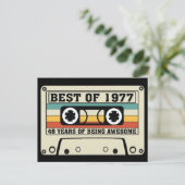 Het beste van 1977 48 jaar geweldige feestdagenkaart (Staand voorkant)