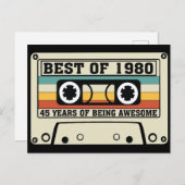 Het beste van 1980 45 jaar geweldige zijn feestdagenkaart (Voorkant / Achterkant)