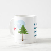 Het beste van alle geschenken rond een kerstboom koffiemok (Voorkant links)