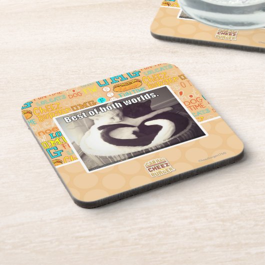 Het beste van beide werelden. drankjes onderzetter (Linkerzijde)