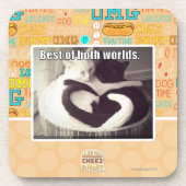 Het beste van beide werelden. drankjes onderzetter (Voorkant)