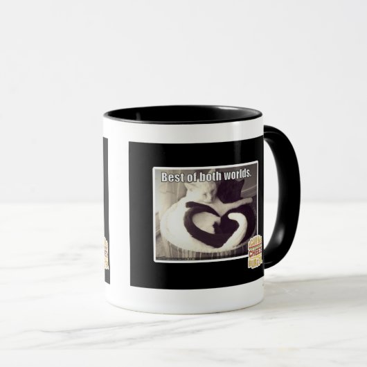 Het beste van beide werelden. mok (Voorkant rechts)