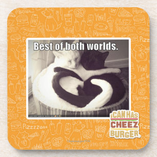 Het beste van beide werelden. onderzetter