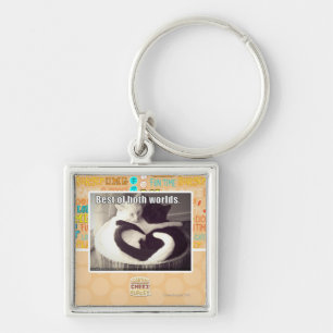 Het beste van beide werelden. sleutelhanger