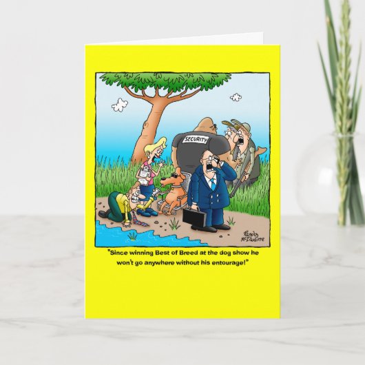 Het beste van Breed Funny Birthday Kaart (Voorkant)