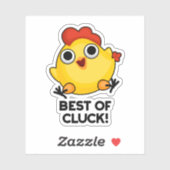 Het beste van Cluck Funny Chicken Pun Sticker (Vel)