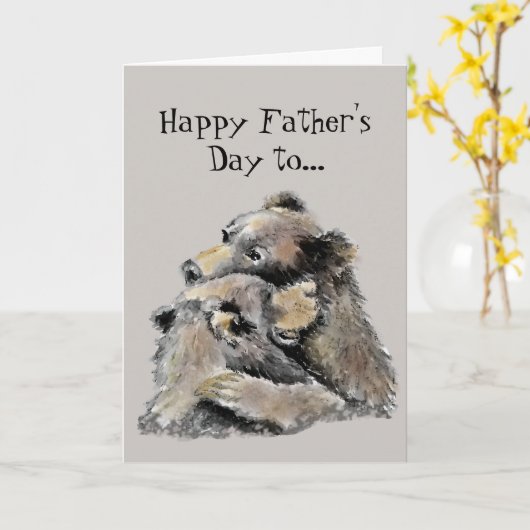 Het Beste van de gelukkige Wereld van Vaderdag Kaart (Gele Bloem)