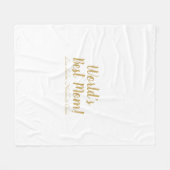 Het beste van de Mam gouden douanemanuscript van d Fleece Deken (Voorkant (Horizontaal))