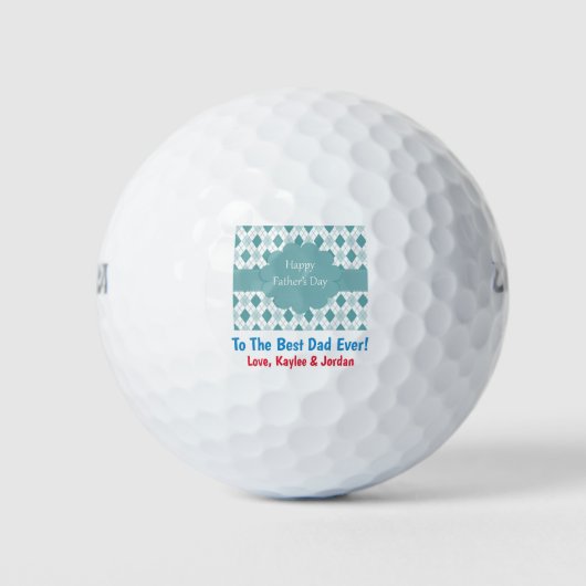 Het beste van de vaderdag wereld van de Kinderen Golfballen (Voorkant)