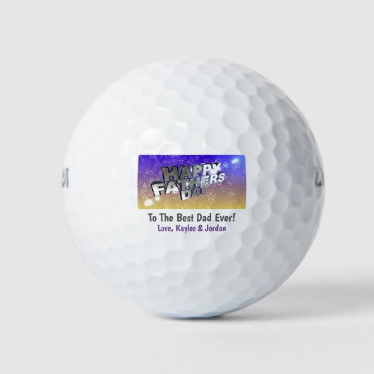 Het beste van de vaderdag wereld van de Kinderen Golfballen (Voorkant)