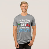 Het beste van Italiaans zijn Tri-Blend Shirt (Voorkant volledig)