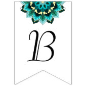 Het beste van Luck. Mandala in aqua Vlaggetjes (Derde vlag)