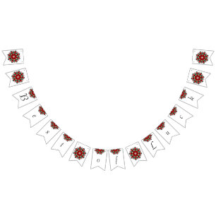 Het beste van Luck. Mandala in rood Vlaggetjes