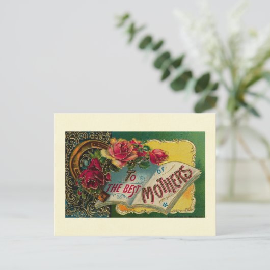 Het beste van moeders briefkaart (Staand voorkant)