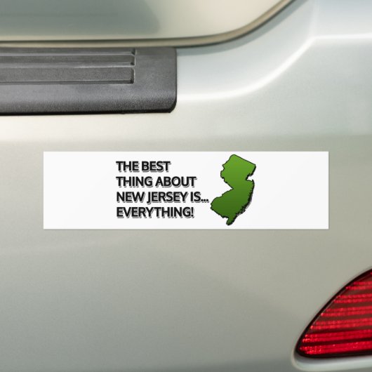 Het beste van New Jersey is… Alles! Bumpersticker (Op auto)