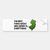 Het beste van New Jersey is… Alles! Bumpersticker (Voorkant)