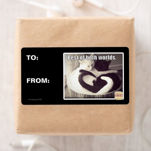 Het beste van twee werelden. etiket (Insitu)