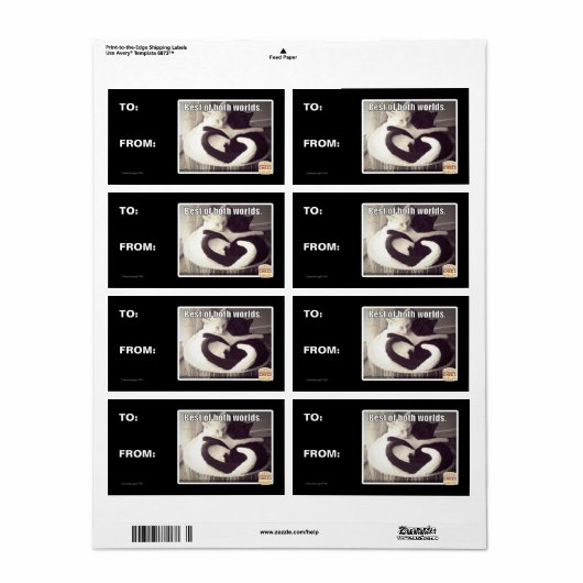 Het beste van twee werelden. etiket (Full Sheet)