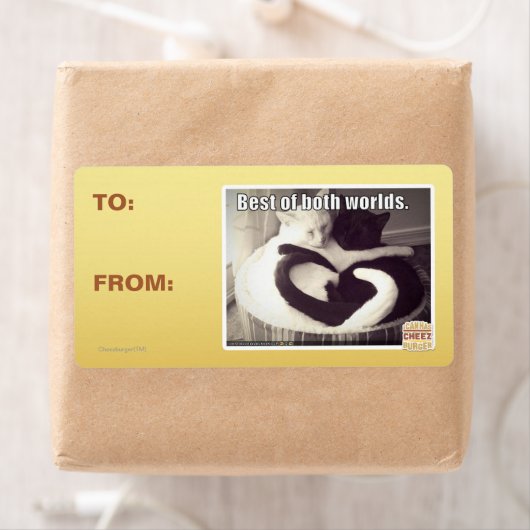 Het beste van twee werelden. etiket (Insitu)