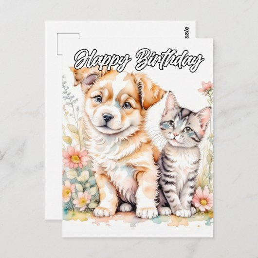 Het beste van vrienden voor altijd briefkaart (Voorkant / Achterkant)