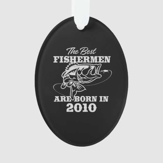 Het beste verjaardagscadeau voor 2010s Fisherman V Ornament (voorkant)