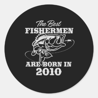 Het beste verjaardagscadeau voor 2010s Fisherman V Ronde Sticker