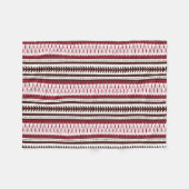 Het beste verkopen van een rood en wit gestreept p fleece deken (Voorkant (Horizontaal))