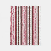 Het beste verkopen van een rood en wit gestreept p fleece deken (Voorkant)