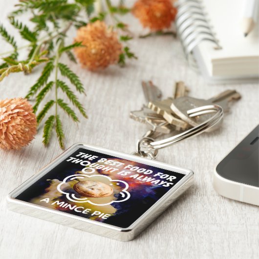 Het beste voedsel om over na te denken - een gehak sleutelhanger (Zijkant)