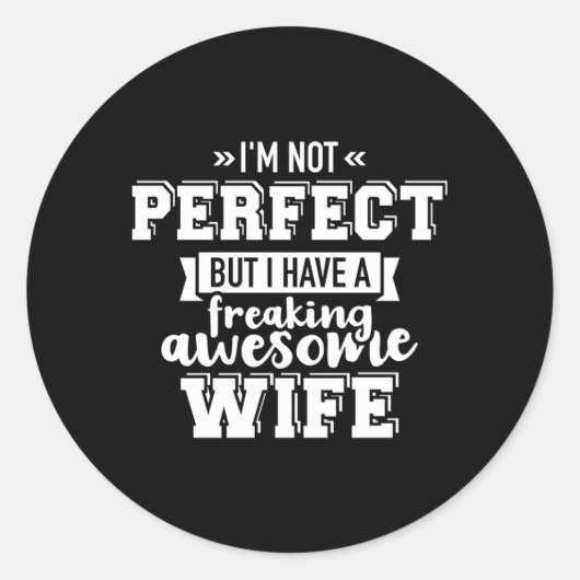 Het beste voor de dag van je man ronde sticker (Voorkant)