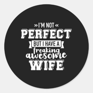 Het beste voor de dag van je man ronde sticker