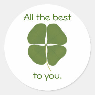 Het beste voor je, Shamrock-stickers Ronde Sticker