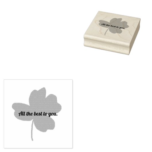 Het beste voor u, shamrock rubberstempels rubberstempel (Gestempeld)