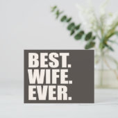 Het beste. Vrouw. Ooit. Briefkaart (Staand voorkant)