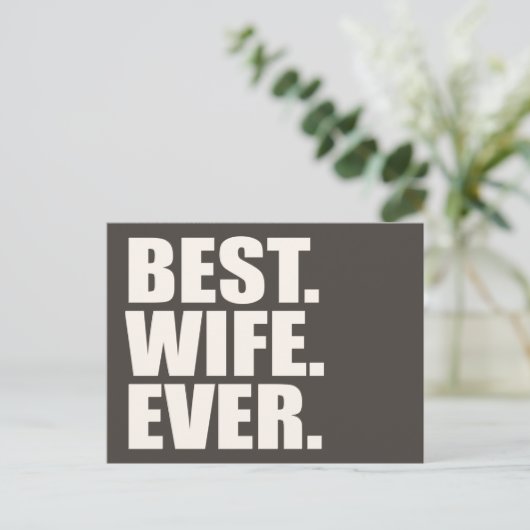 Het beste. Vrouw. Ooit. Briefkaart (Staand voorkant)