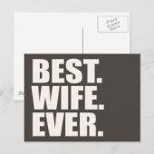 Het beste. Vrouw. Ooit. Briefkaart (Voorkant / Achterkant)