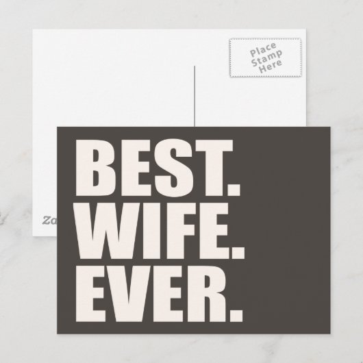 Het beste. Vrouw. Ooit. Briefkaart (Voorkant / Achterkant)