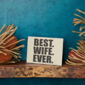 Het beste. Vrouw. Ooit. Fotoplaat (Zijkant)