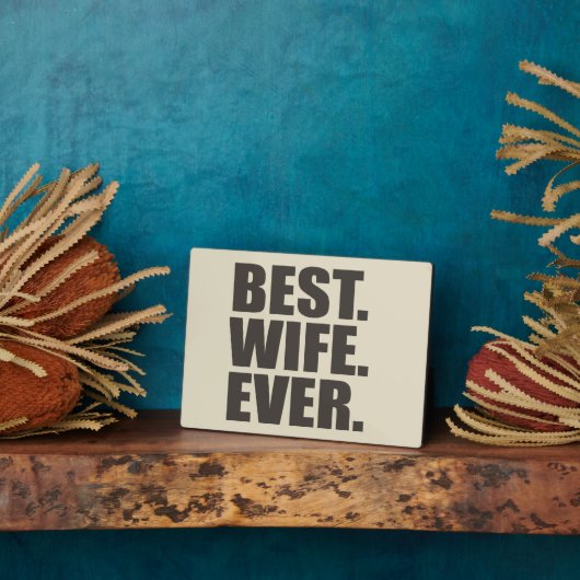 Het beste. Vrouw. Ooit. Fotoplaat (Zijkant)