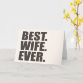 Het beste. Vrouw. Ooit. Kaart (Gele Bloem)