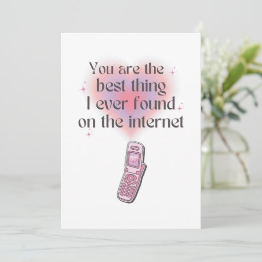 Het beste wat ik op internet vond bedankkaart (Staand voorkant)