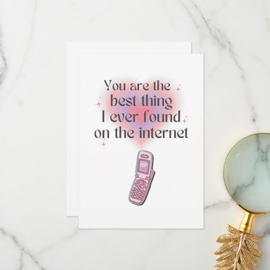 Het beste wat ik op internet vond bedankkaart (Voorkant / Achterkant in situ)