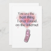 Het beste wat ik op internet vond bedankkaart (Voorkant / Achterkant)