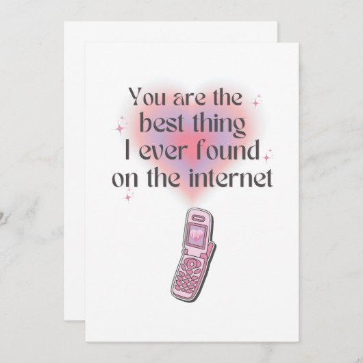 Het beste wat ik op internet vond bedankkaart (Voorkant / Achterkant)