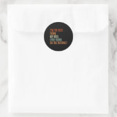 Het beste wat mijn vrouw op het internet vond, vad ronde sticker (Tas)
