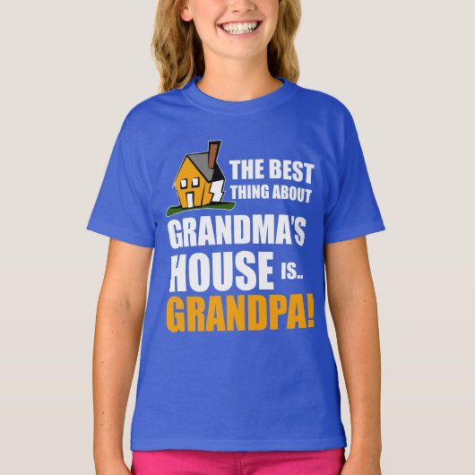 Het beste wat opa's huis betreft is opa t-shirt (Voorkant)