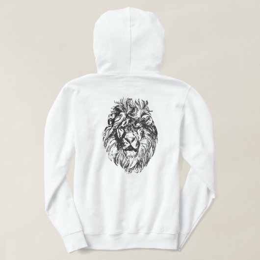 Het beste wordt geboren als LEO Hoodie (Design achterkant)