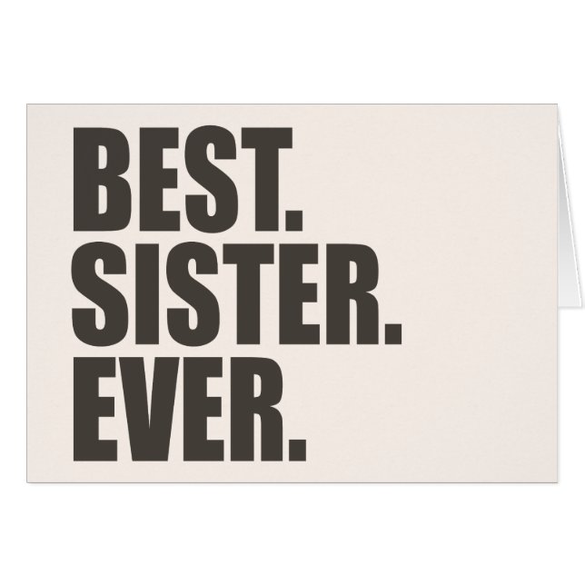 Het beste. Zuster. Ooit. (Voorkant Horizontaal)